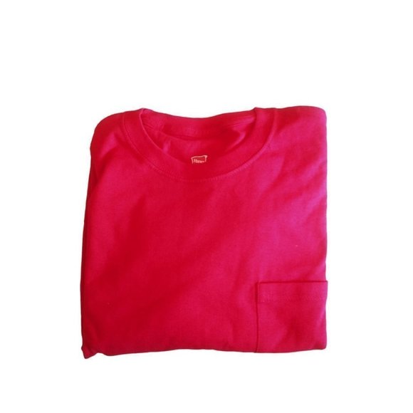 NEW Hanes Men's Heavyweight Crew‎ Neck Short Sleeve T-Shirt 2pk - Picture 5 of 5